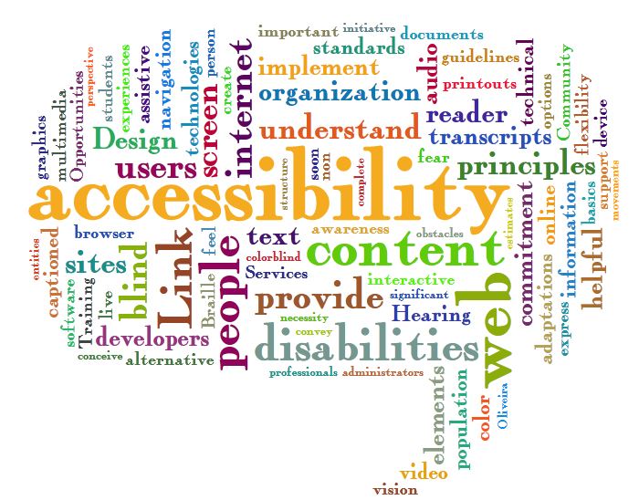 Web accessibility word cloud (jil-wright-cc-by-on-flickr)